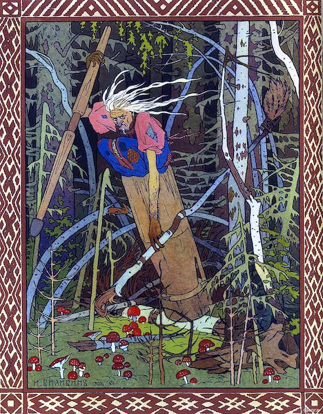 Baba Yaga the Witch in the Stone Hut.